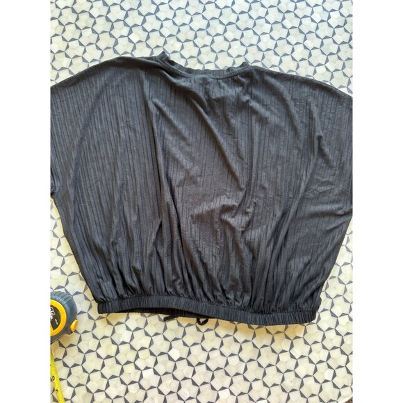 One A Day Black Drawstring Dolman Top – Size Medium - Picture 2 of 9